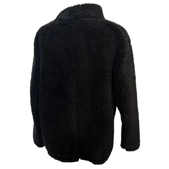 Summersalt Cozy High Pile Eco‎ Fleece Sweater Pullover Black Size M 0 - Picture 3 of 11